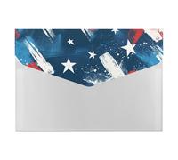 There are Stars on It File Folder, Plastic Accordion File Folders with 6 Pockets, Expanding File Organizer with Snap Closure, Portable Document Paper Organizer, Office Supplies Filing Folders