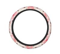 There Are Three Alpacas Among The Fans 15 Inch Print Elastic Steering Wheel Cover Universal, Anti-Slip Elastic Breathable Soft Rubber Car Steering Wheel Protective Cover.