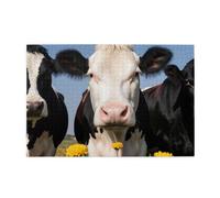 There Are Three Cows Standing In1000 Piece Jigsaw Puzzles for Adults, Wooden Jigsaw Puzzle
