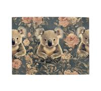 There Are Three Koalas In The Flower Bed Wooden Puzzle 500 Piece Jigsaw Puzzle for Adults Challenging Puzzle for Game Size 15"x20.4"