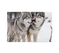 There Are Two Gray And Black1000 Piece Jigsaw Puzzles for Adults, Wooden Jigsaw Puzzle