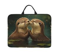 There Are Two Mice In The Lake Notebook Carrying Case With Handle Laptop 14 Inch Computer Sleeve For Women Men Padded Cover Laptop Bag
