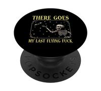There Goes My Last Flying Fuck Skeleton & Bat Halloween PopSockets Adhesive PopGrip