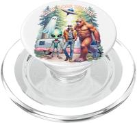 There Goes The Ride Bigfoot Alien Ghost Skeleton Halloween PopSockets PopGrip for MagSafe