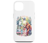 There Goes The Ride Bigfoot Alien Woman Skeleton Halloween Case for iPhone 13