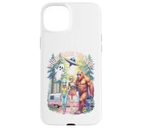 There Goes The Ride Bigfoot Alien Woman Skeleton Halloween Case for iPhone 15 Plus