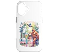 There Goes The Ride Bigfoot Alien Woman Skeleton Halloween Case for iPhone 16