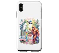 There Goes The Ride Bigfoot Alien Woman Skeleton Halloween Case for iPhone XS Max