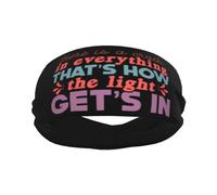 There Is A Crack In Everything That'S How The Light Get'S In Mental Health Unisex Hair Band Breathable Headband Quick-Dry Head Bands For Outdoor Activities Running Cycling Workout