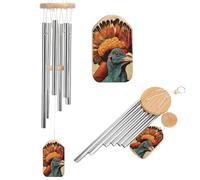 There is A Turkey on The Head Wind Chimes for Outside Memorial Tuned Outdoor Windchimes Large Garden Decor Wind Chime with Melodious Sound for Mom Dad Grandma Home Garden Patio Decor