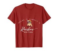 There is Always a Rainbow Waiting Noah's Ark T-Shirt T-Shirt, Men, Cranberry Red, X-Large