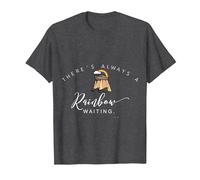 There is Always a Rainbow Waiting Noah's Ark T-Shirt T-Shirt, Men, Dark Heather Grey, 6X-Large