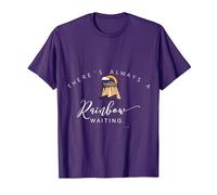 There is Always a Rainbow Waiting Noah's Ark T-Shirt T-Shirt, Men, Purple, X-Large