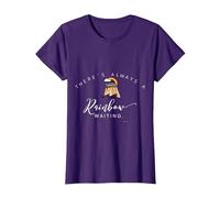 There is Always a Rainbow Waiting Noah's Ark T-Shirt T-Shirt, Women, Purple, Medium