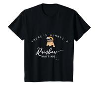 There is Always a Rainbow Waiting Noah's Ark T-Shirt T-Shirt, Youth, Black, Medium