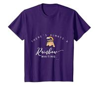 There is Always a Rainbow Waiting Noah's Ark T-Shirt T-Shirt, Youth, Purple, Small