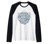 There is Always More to Discover Curiosity Adventure Quote Raglan Baseball Tee