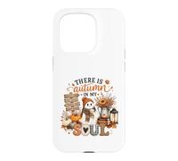 There Is Autumn In My Soul Cute Ghost Pumpkin Case for iPhone 15 Pro
