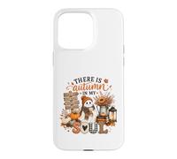 There Is Autumn In My Soul Cute Ghost Pumpkin Case for iPhone 15 Pro Max