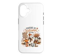 There Is Autumn In My Soul Cute Ghost Pumpkin Case for iPhone 16