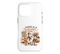 There Is Autumn In My Soul Cute Ghost Pumpkin Case for iPhone 16 Pro