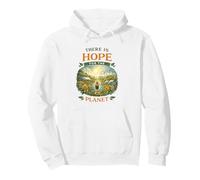 There Is Hope For The Planet Solarpunk Earth Day Green Life Pullover Hoodie