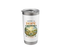 There is Hope for The Planet Solarpunk Earth Day Green Life Stainless Steel Insulated Tumbler