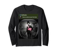 There is Motion At Your Front Door Abraham Lincoln Flamingo Long Sleeve T-Shirt