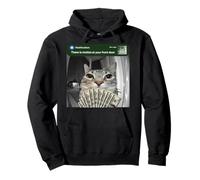 There Is Motion At Your Front Door Funny Cat Motion Meme Pullover Hoodie