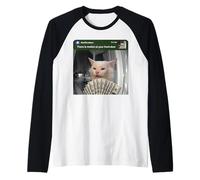 There is Motion at Your Front Door Funny Cat Motion Meme Raglan Baseball Tee
