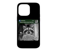 There is Motion at Your Front Door Funny Raccoon Money Meme Case for iPhone 14 Pro Max