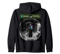 There is Motion At Your Front Door Grim Reaper Zip Hoodie