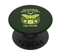 There is No Beauty Without Some Strangeness Moonlit Moth PopSockets Adhesive PopGrip