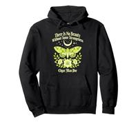 There is No Beauty Without Some Strangeness Moonlit Moth Pullover Hoodie