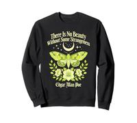 There is No Beauty Without Some Strangeness Moonlit Moth Sweatshirt
