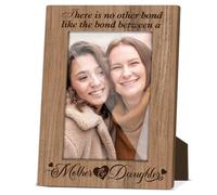 There Is No Bond like the Bond Between a Mother and Daughter Wood Photo Frame Mom Picture Frame for Mothers Day Wood Picture Frames for Birthday Gifts for Mom from Daughter Gifts for Daughters - M803