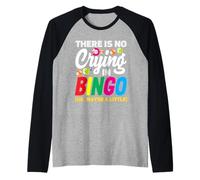 There Is No Crying In Bingo Player Fun Bingo Raglan Baseball Tee