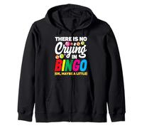 There Is No Crying In Bingo Player Fun Bingo Zip Hoodie