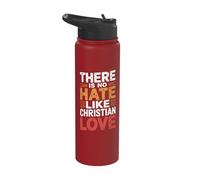 There is No Hate Like Christian Love Stainless Steel Insulated Water Bottle