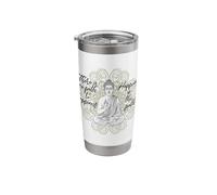 There is NO Path to Happiness Buddha Buda Meditating Mandala Stainless Steel Insulated Tumbler