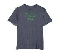 There is no Place Like 127.0.0.1 Geeky Programmer T-Shirt, Men's Big and Tall, Heather Blue, 4X Tall