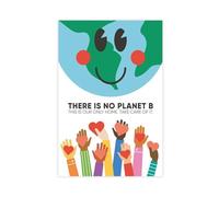 There Is No Planet B Canvas Poster Wall Art Decor Print Picture Paintings for Living Room Bedroom Decoration 24x36inch(60x90cm)