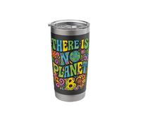 There is No Planet B Retro Boho 70s Groovy Earth Day Stainless Steel Insulated Tumbler