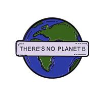 There Is No Planet Brooch Pin Climate Change Earth Enamel Pin Save The Earth Environmental Green Sustainable