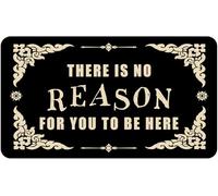 There is No Reason for You to Be Here Doormat- Funny Welcome Mat for Front Door,Entry,Porch,Patio,Garage,Backdoor-Indoor Outdoor Rug,Kitchen Bathroom Decor Entrance Door Mat for House,Home,Shoes,Floor