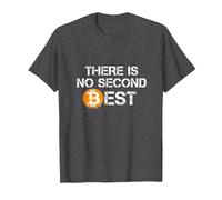 There is No Second Best Bitcoin Tee - Bitcoin Maxi T-Shirt, Men, Dark Heather Grey, XX-Large