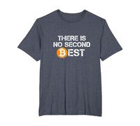 There is No Second Best Bitcoin Tee - Bitcoin Maxi T-Shirt, Men's Big and Tall, Heather Blue, 6X Tall