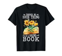 There is No Such Thing As A Boring Book Bookworm Reading T-Shirt