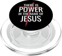 There is Power in the name of Jesus Cross Christian Faith PopSockets PopGrip for MagSafe