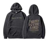 There is Purpose in The Waiting Graphic Christian Hoodies for Men Women Teen Girls UK Casual Oversized Long Sleeve Hooded Sweatshirts Tops Loose Pullover Pink Puff Hoodie,A81 Grey,M